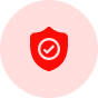 icon of a shield with a checkmark